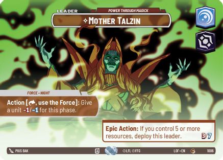 Mother Talzin - Power Through Magick (Showcase) (1006) - LOTF - Common - Foil