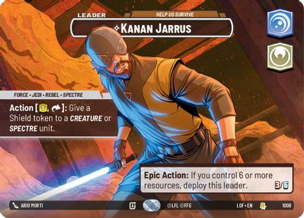 Kanan Jarrus - Help Us Survive (Showcase) (1008) - LOTF - Rare - Foil