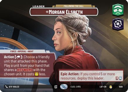 Morgan Elsbeth - Following the Call (Showcase) (1009) - LOTF - Rare - Foil