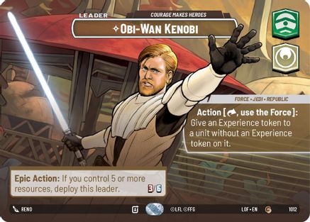 Obi-Wan Kenobi - Courage Makes Heroes (Showcase) (1012) - LOTF - Common - Foil