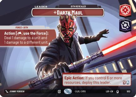 Darth Maul - Sith Revealed (Showcase) (1013) - LOTF - Special - Foil