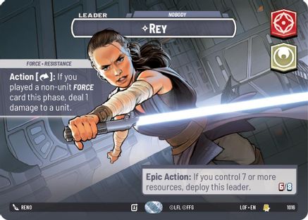 Rey - Nobody (Showcase) (1016) - LOTF - Rare - Foil