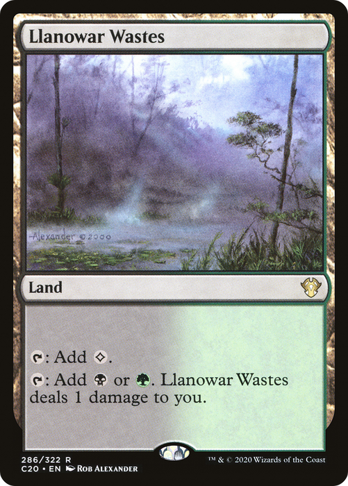 Llanowar Wastes (C20-286) - rare