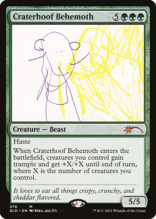 Craterhoof Behemoth (SLD-376) - mythic - Foil