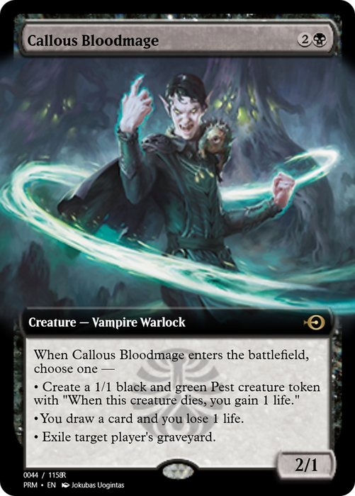 Callous Bloodmage (PRM-90060) - rare - Foil