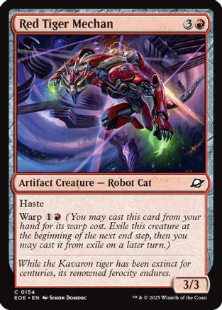 Red Tiger Mechan (EOE-154) - common - Foil