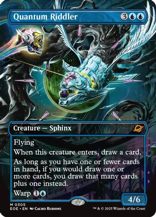 Quantum Riddler (Borderless) (EOE-305) - mythic - Foil