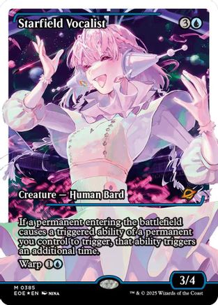 Starfield Vocalist (Showcase) (Fracture Foil) (EOE-385) - mythic - Foil