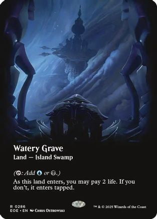 Watery Grave (Borderless) (EOE-286) - rare - Foil