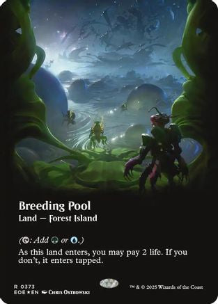 Breeding Pool (Borderless) (Galaxy Foil) (EOE-373) - rare - Foil