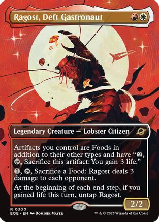Ragost, Deft Gastronaut (Borderless) (EOE-300) - rare