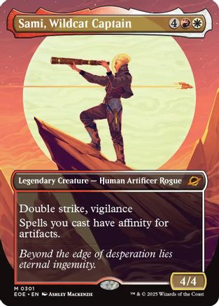 Sami, Wildcat Captain (Borderless) (EOE-301) - mythic