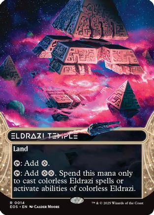 Eldrazi Temple (0014) (Borderless) (EOS-014) - rare
