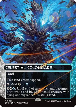 Celestial Colonnade (0097) (Borderless) (Galaxy Foil) (EOS-097) - rare - Foil