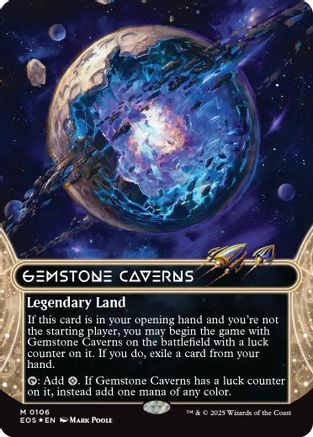 Gemstone Caverns (0106) (Borderless) (Galaxy Foil) (EOS-106) - mythic - Foil