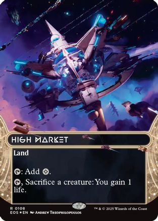 High Market (0108) (Borderless) (Galaxy Foil) (EOS-108) - rare - Foil