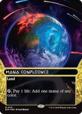 Mana Confluence (0115) (Borderless) (Galaxy Foil) (EOS-115) - mythic - Foil
