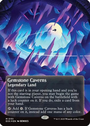 Gemstone Caverns (0151) (Borderless) (Galaxy Foil) (EOS-151) - mythic - Foil