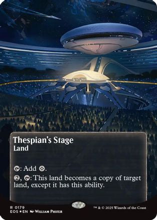 Thespian's Stage (0179) (Borderless) (Galaxy Foil) (EOS-179) - rare - Foil