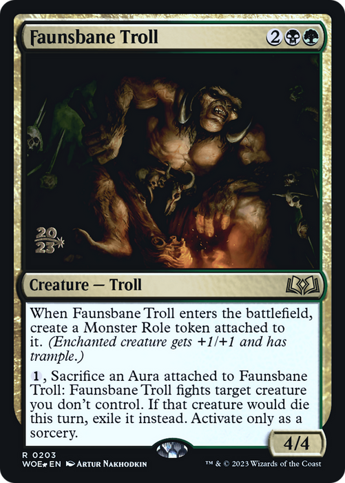 Faunsbane Troll (PRE-203S) - rare - Foil