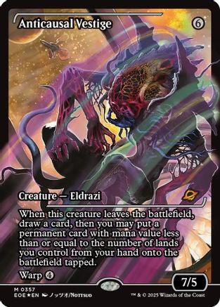 Anticausal Vestige (Showcase) (EOE-357) - mythic - Foil