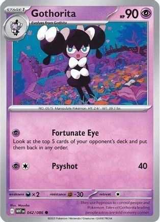 Gothorita (042/086) - SWF  - Common - Reverse Holofoil