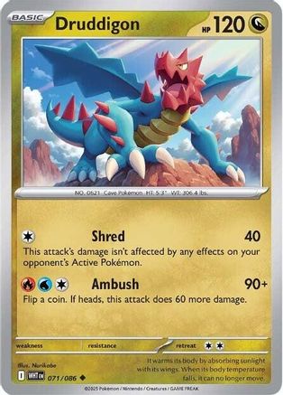 Druddigon (071/086) - SWF  - Uncommon