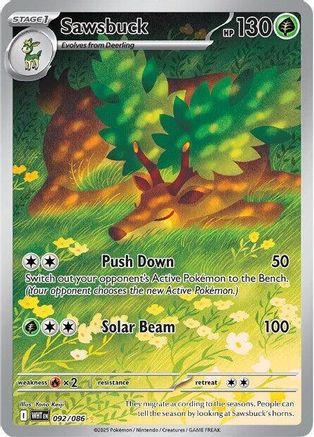 Sawsbuck (092/086) - SWF  - Illustration Rare - Holofoil