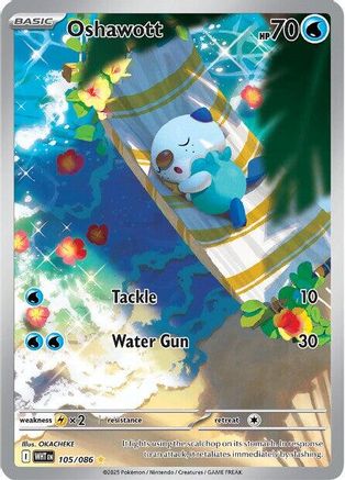 Oshawott (105/086) - SWF  - Illustration Rare - Holofoil