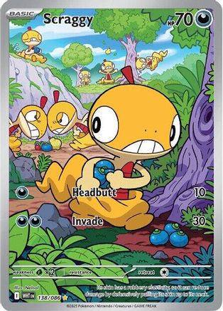 Scraggy (138/086) - SWF  - Illustration Rare - Holofoil