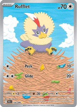 Rufflet (152/086) - SBB  - Illustration Rare - Holofoil
