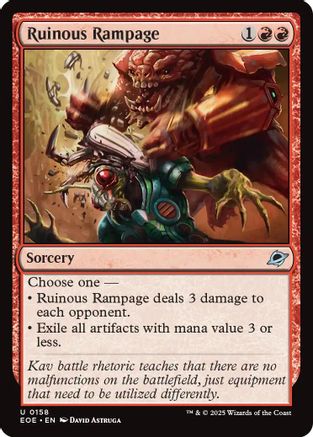 Ruinous Rampage (EOE-158) - uncommon
