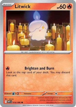 Litwick (016/086) - SWF  - Common - Reverse Holofoil