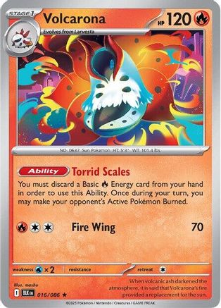 Volcarona (016/086) - SBB  - Rare - Holofoil