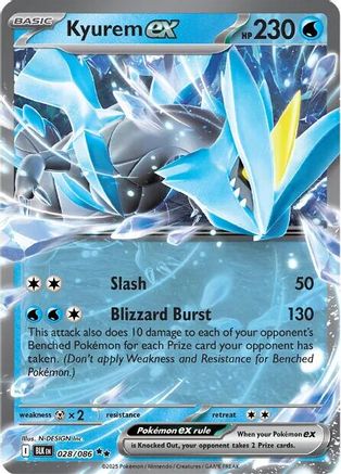Kyurem ex (028/086) - SBB  - Double Rare - Holofoil
