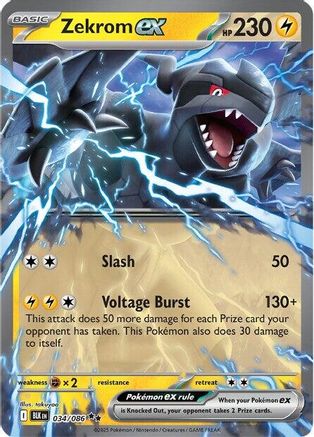 Zekrom ex (034/086) - SBB  - Double Rare - Holofoil