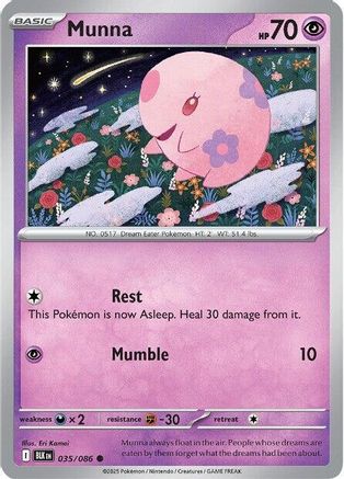 Munna (035/086) - SBB  - Common - Reverse Holofoil