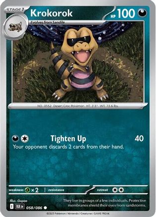 Krokorok (061/086) - SBB  - Common - Reverse Holofoil