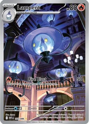 Lampent (102/086) - SWF  - Illustration Rare - Holofoil