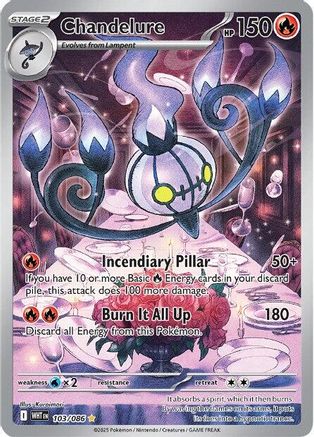 Chandelure (103/086) - SWF  - Illustration Rare - Holofoil