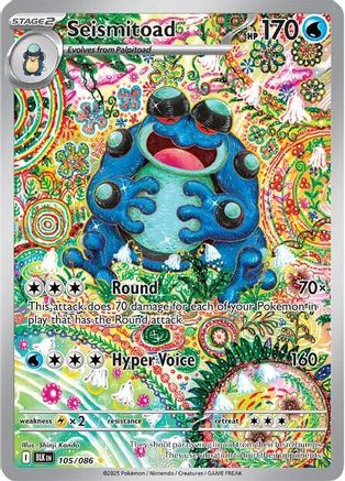 Seismitoad (105/086) - SBB  - Illustration Rare - Holofoil