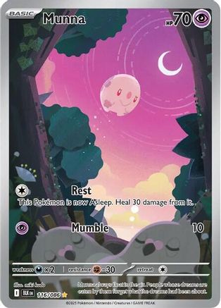 Munna (116/086) - SBB  - Illustration Rare - Holofoil