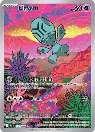 Elgyem (120/086) - SBB  - Illustration Rare - Holofoil