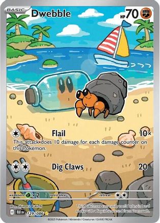 Dwebble (129/086) - SBB  - Illustration Rare - Holofoil