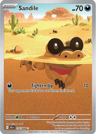 Sandile (135/086) - SBB  - Illustration Rare - Holofoil