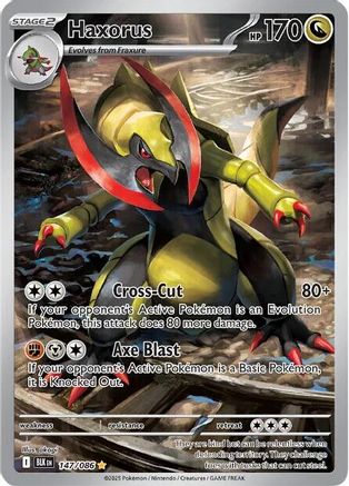 Haxorus (147/086) - SBB  - Illustration Rare - Holofoil