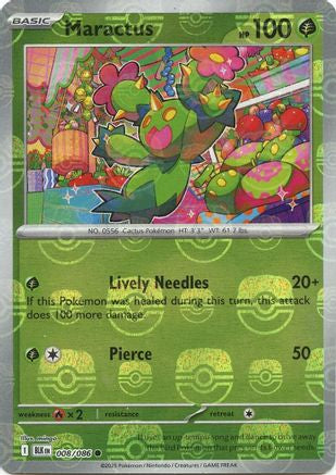 Maractus (Master Ball Pattern) (008/086) - SBB  - Common - Holofoil
