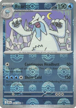 Beartic (Poke Ball Pattern) (026/086) - SBB  - Rare - Holofoil