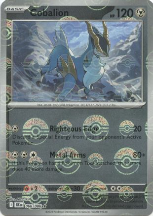 Cobalion (Poke Ball Pattern) (066/086) - SBB  - Rare - Holofoil
