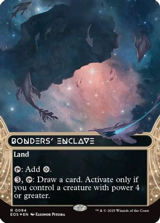 Bonders' Enclave (0094) (Borderless) (Galaxy Foil) (EOS-094) - rare - Foil